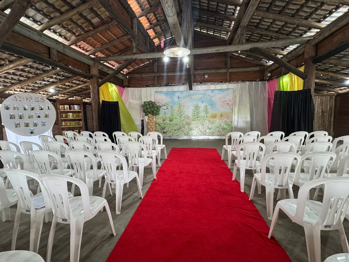 Apresentação da oficina de teatro da escola